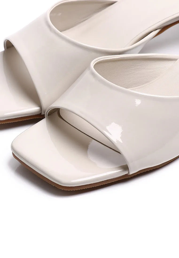 Aria Heels In Patent (Almond)