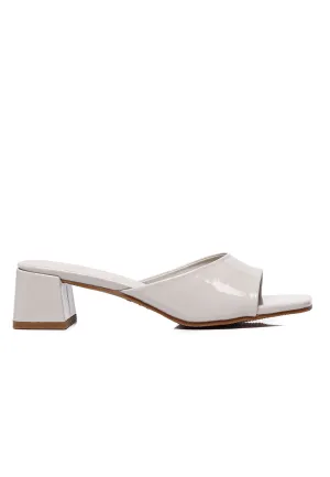 Aria Heels In Patent (Almond)