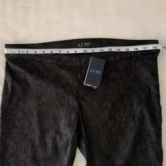 Armani Jeans Faux Leather Crackle Snakeskin