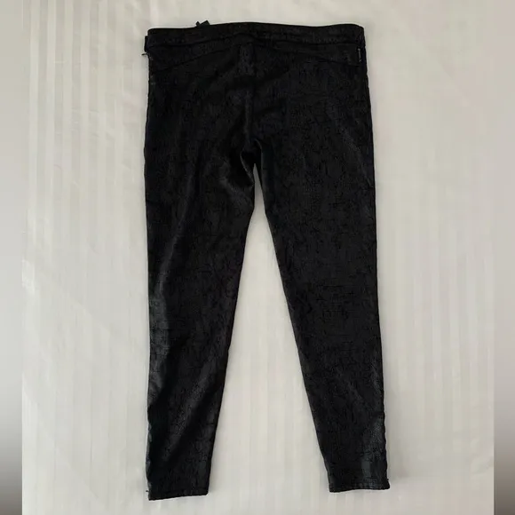 Armani Jeans Faux Leather Crackle Snakeskin