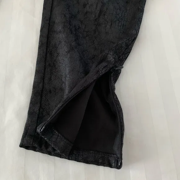 Armani Jeans Faux Leather Crackle Snakeskin