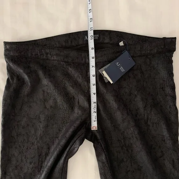 Armani Jeans Faux Leather Crackle Snakeskin