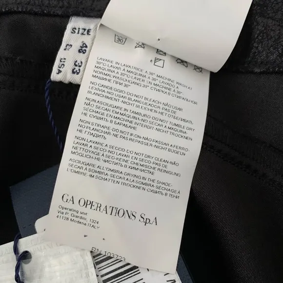 Armani Jeans Faux Leather Crackle Snakeskin