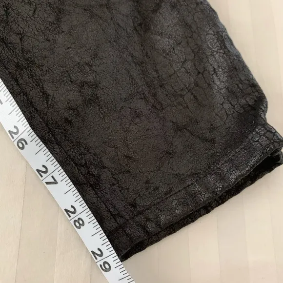 Armani Jeans Faux Leather Crackle Snakeskin