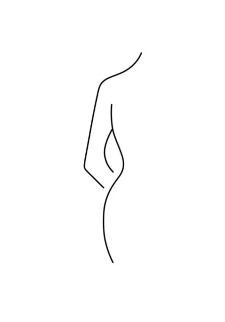 Art Figure Line Drawing Wall Art