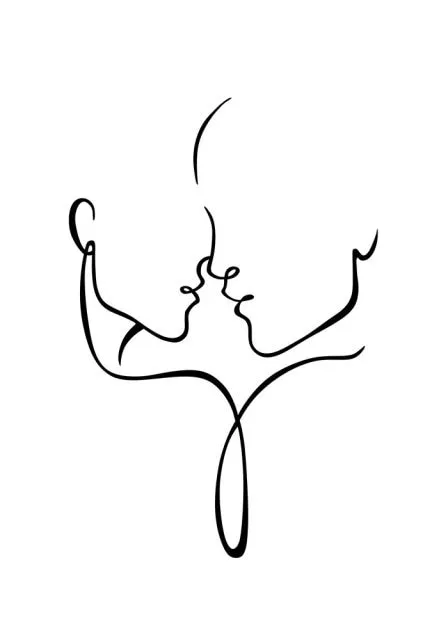 Art Figure Line Drawing Wall Art