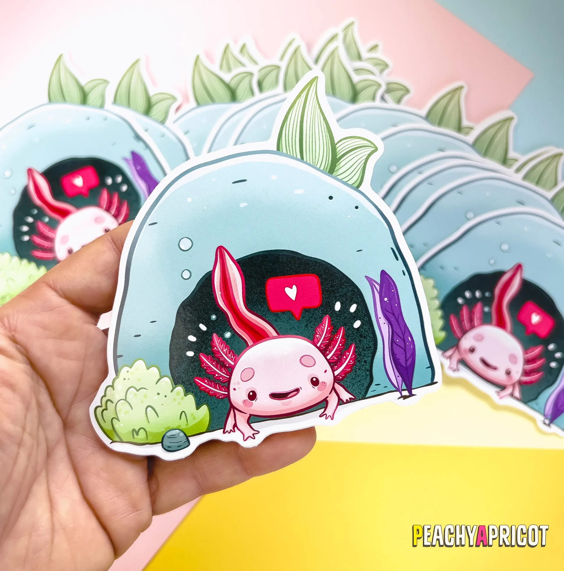 Axolotl Vinyl Sticker