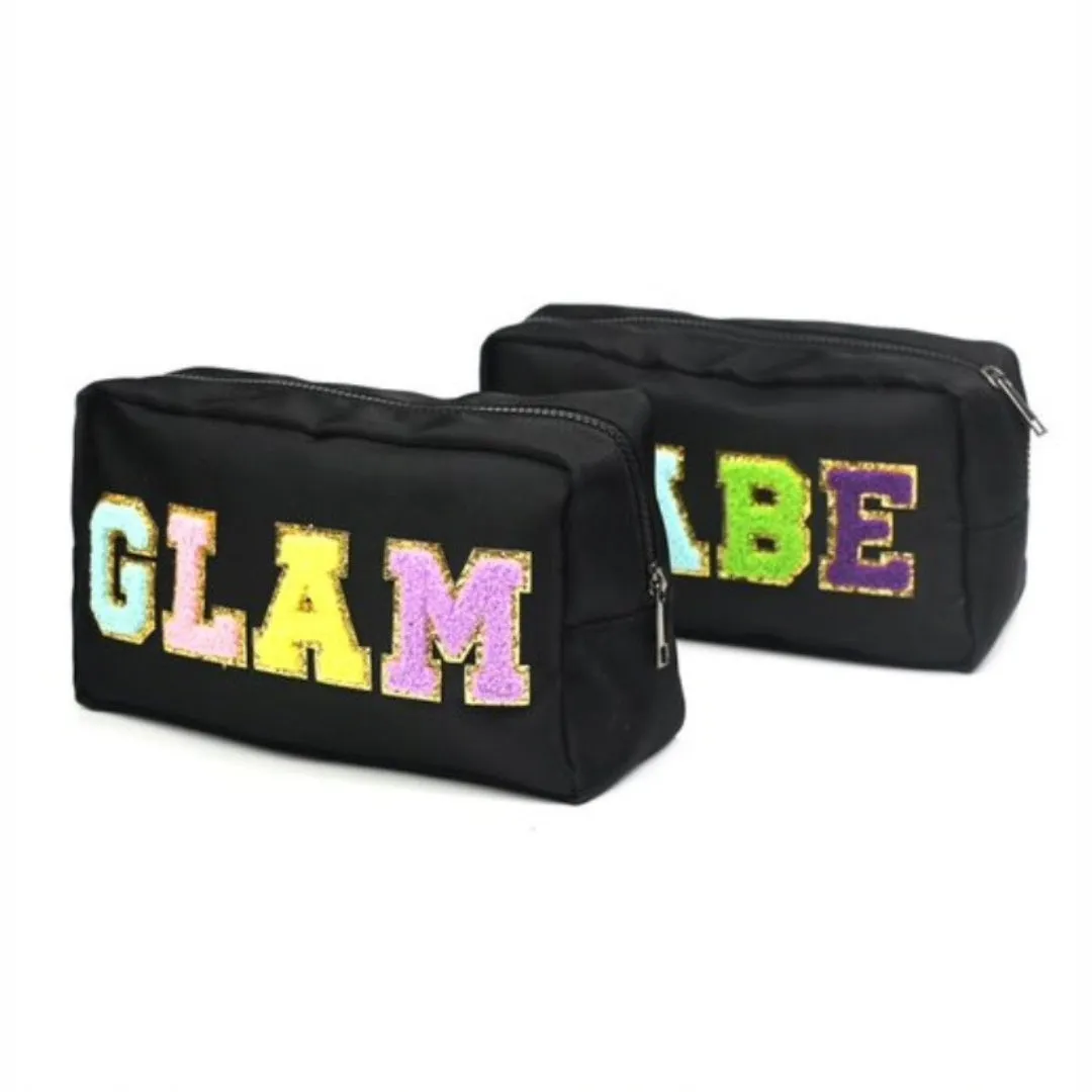 Babe Varsity Letter Cosmetic Makeup Travel Bag U-216-BABE
