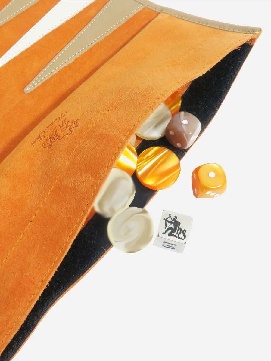 backgammon set - orange
