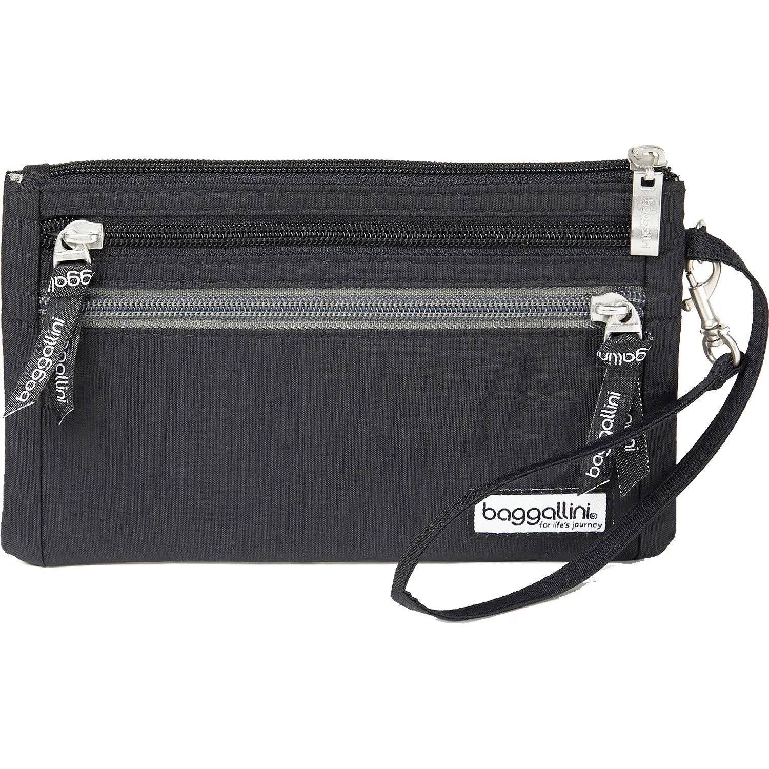 Baggallini RFID Currency Organizer Black Nylon