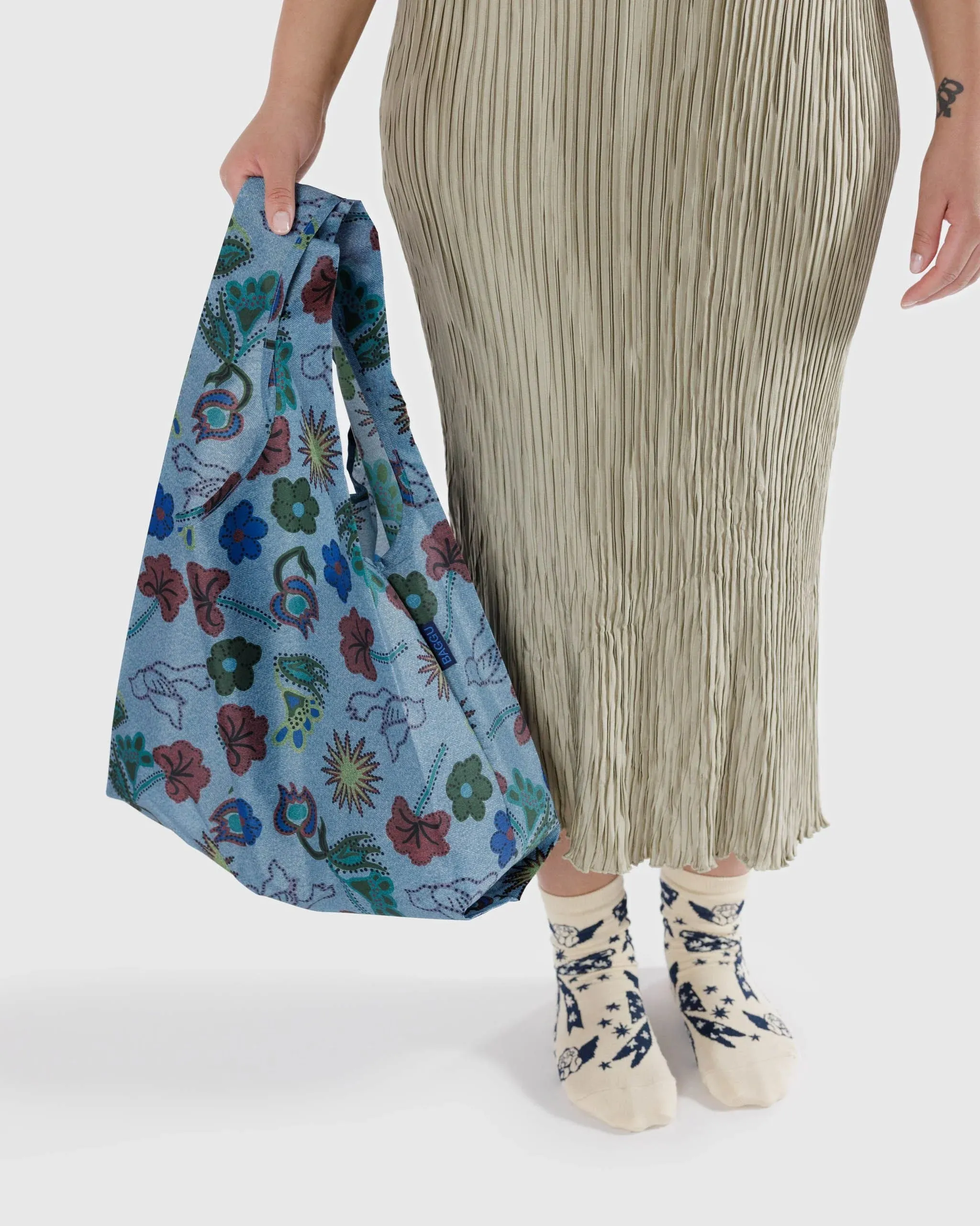 Baggu | Standard | Digital Denim Birds