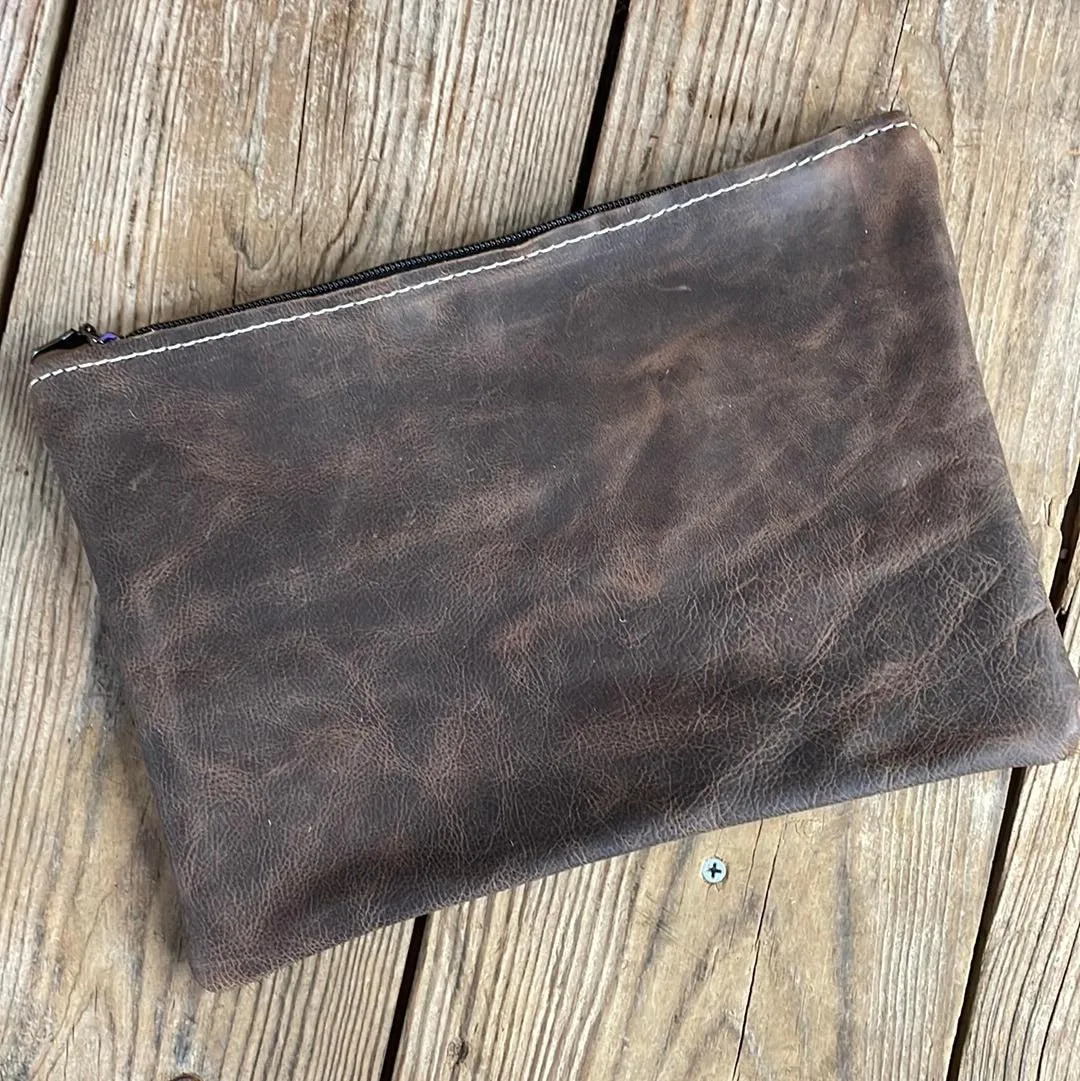 Banker's Bag - Brindle w/ Watermelon Wine