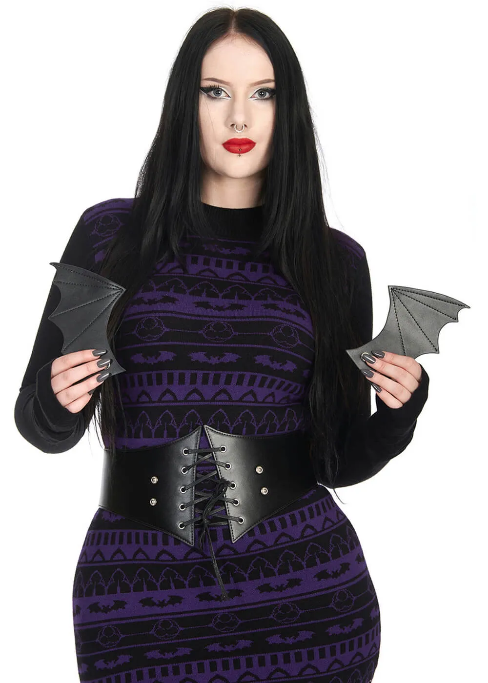 Banned Alternative Waverly Corset Belt Black