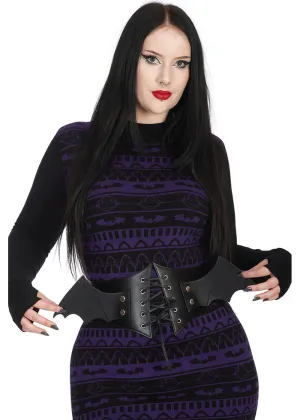 Banned Alternative Waverly Corset Belt Black
