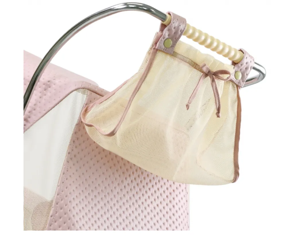 Bebelux Powder Pink Vintage Reborn Doll's Spanish Pushchair 2320-R