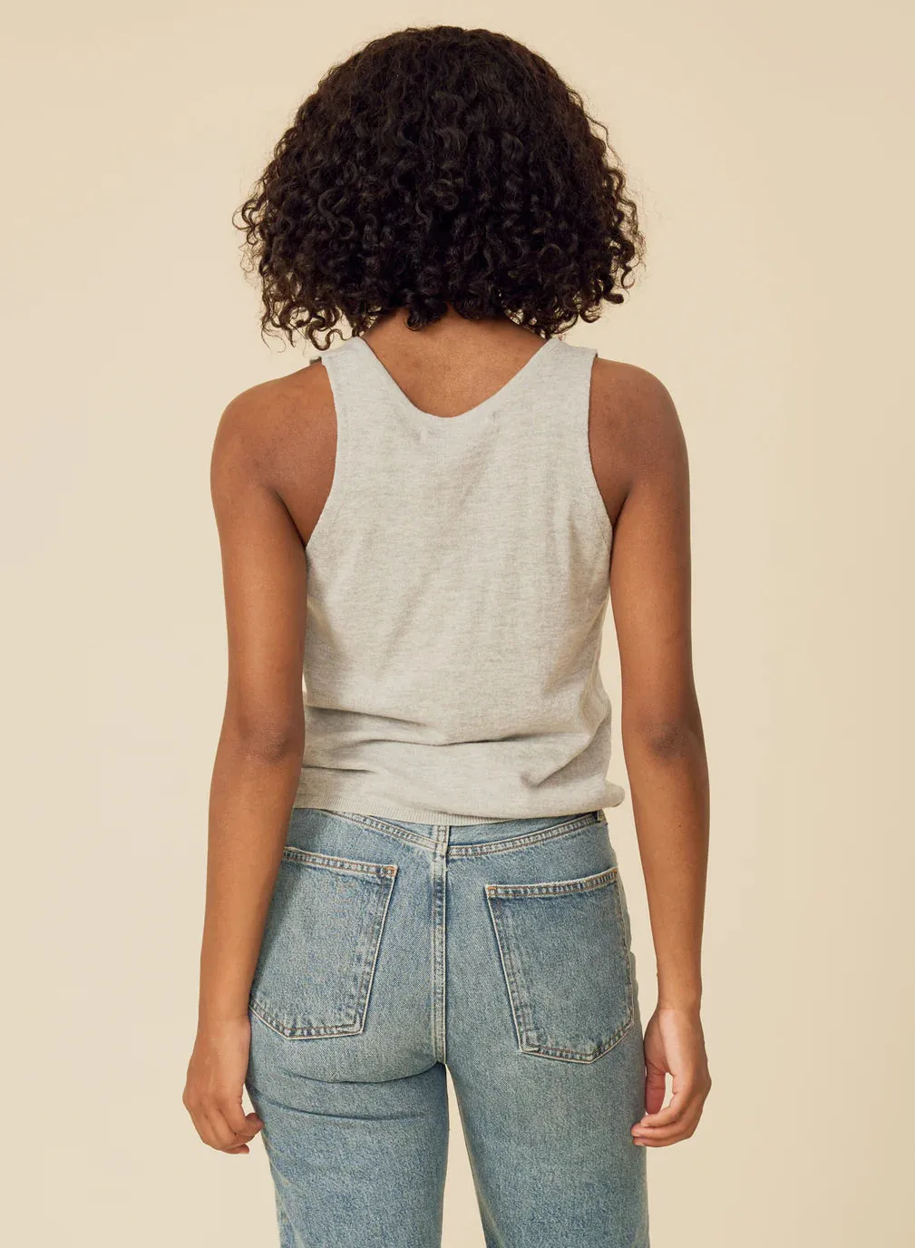 BIANCA TANK IN HEATHER GREY