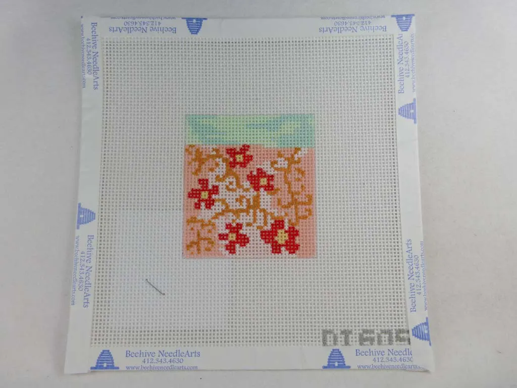 Birds of a Feather DI605 Floral Tile 4