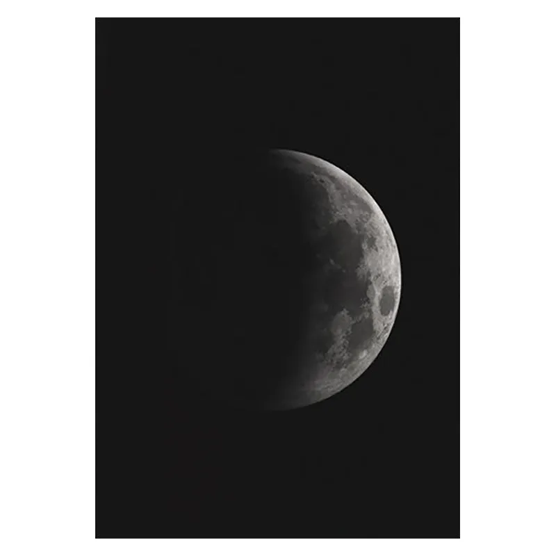 Black and White Moon Wall Art