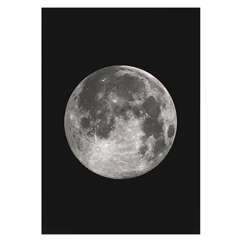 Black and White Moon Wall Art