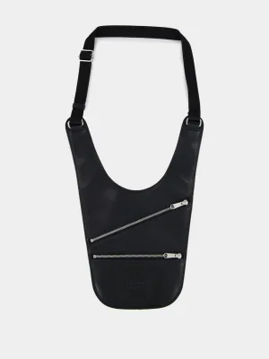 Black Leather Shoulder Bag
