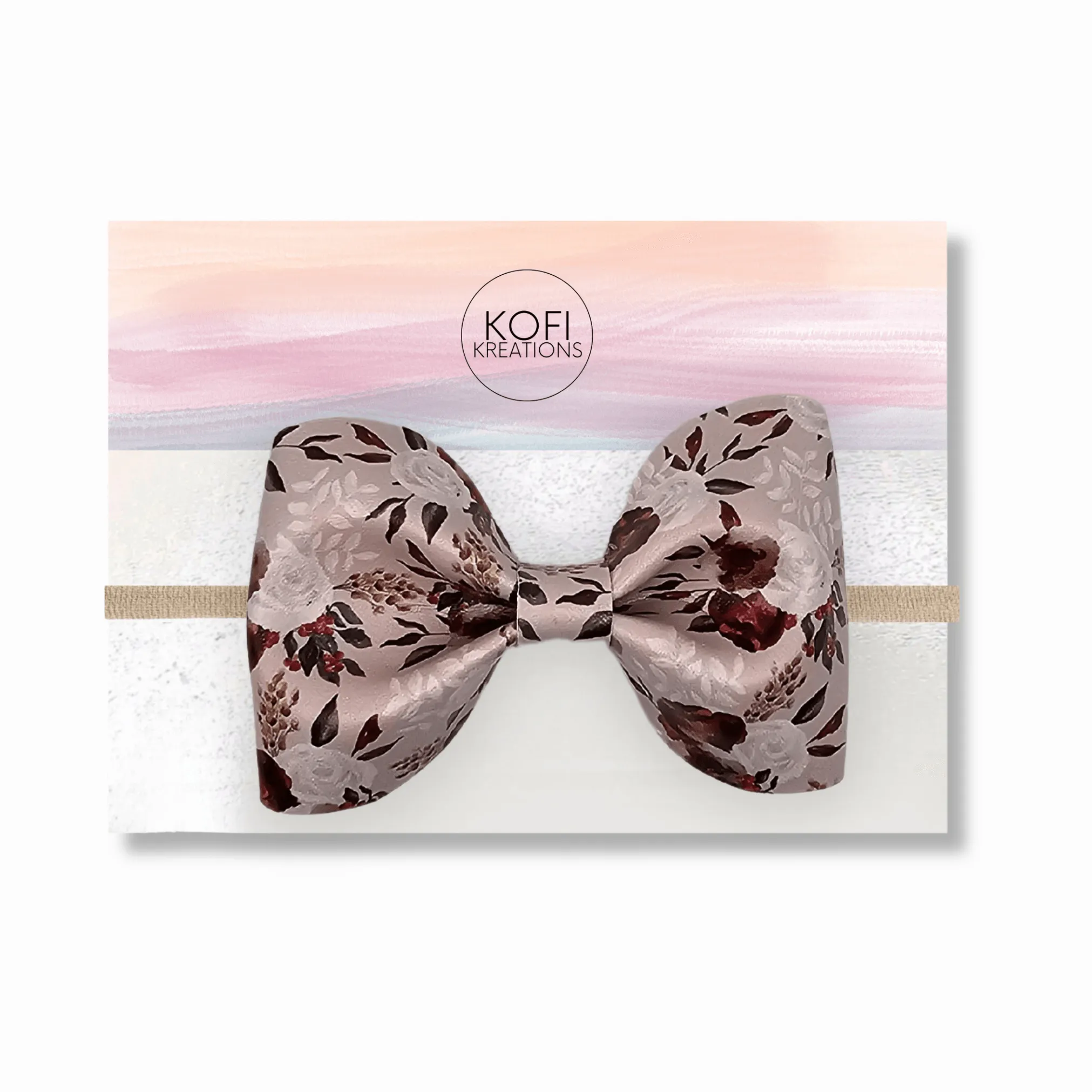Blossom Rose Pinch Flower Hair Bow