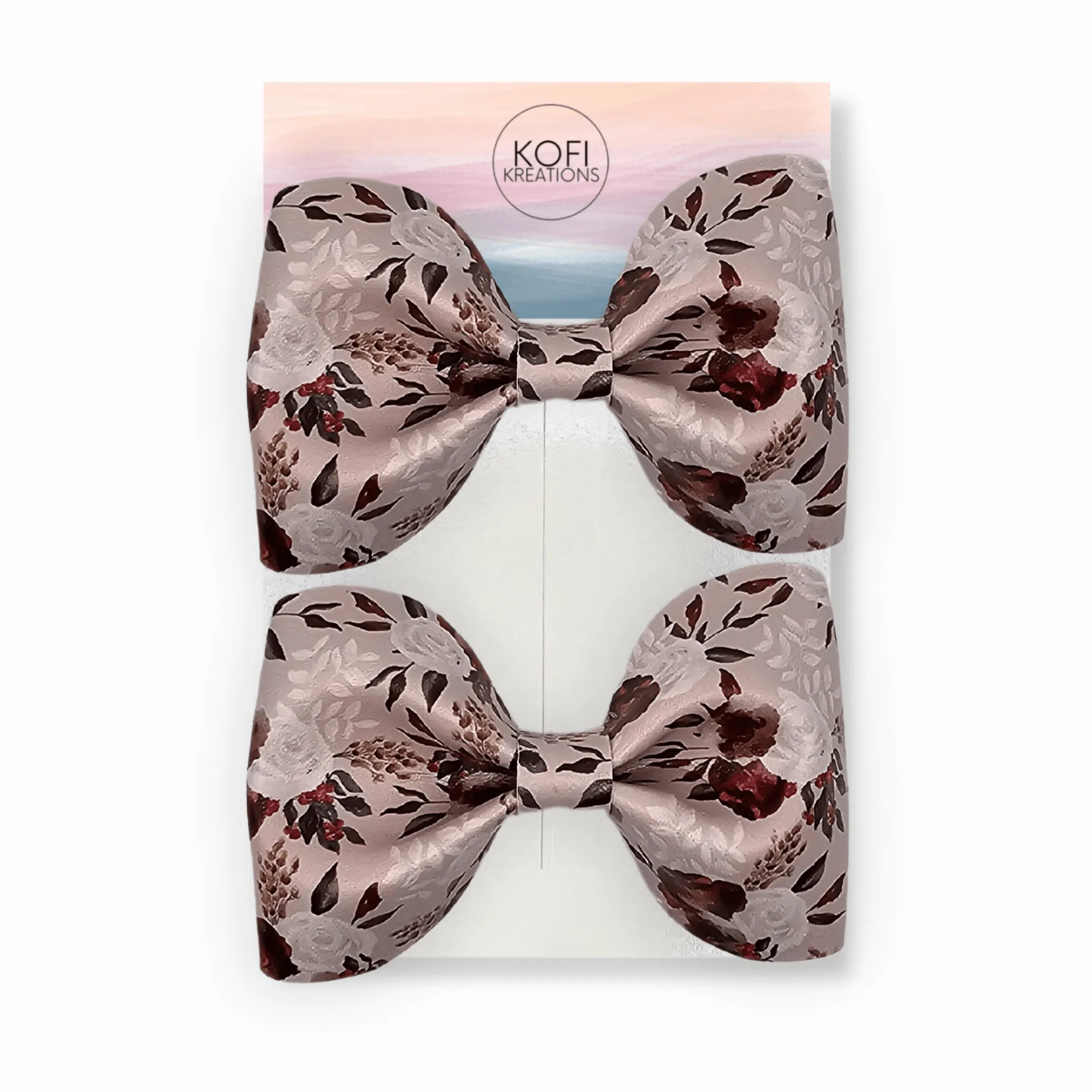 Blossom Rose Pinch Flower Hair Bow