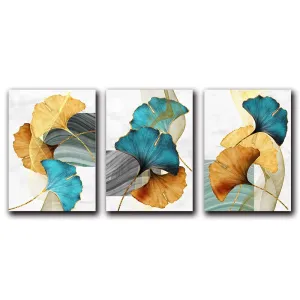 Blue Green Yellow Gold Plant Leaf