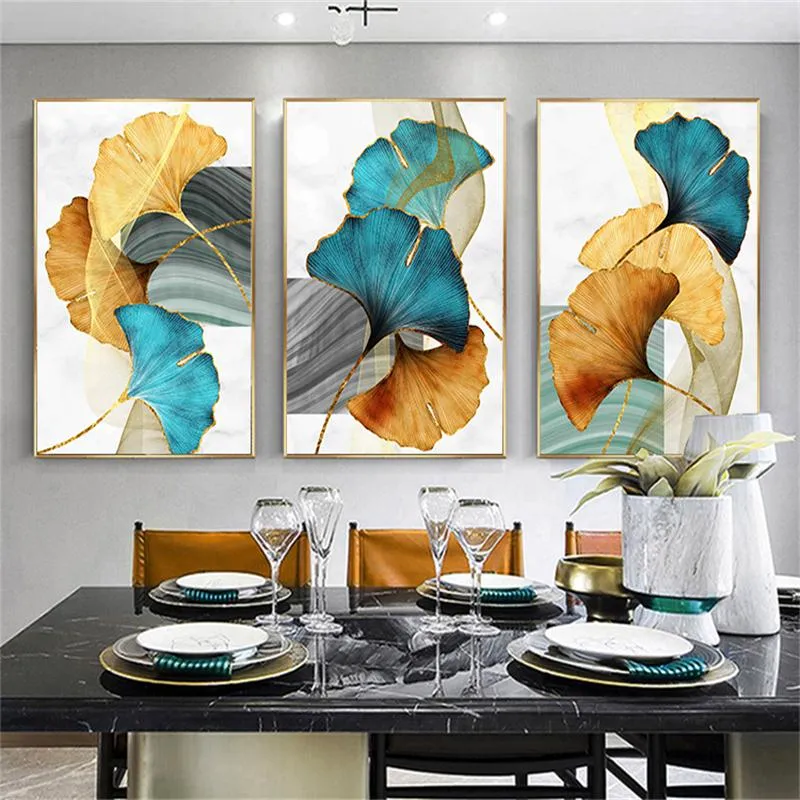 Blue Green Yellow Gold Plant Leaf