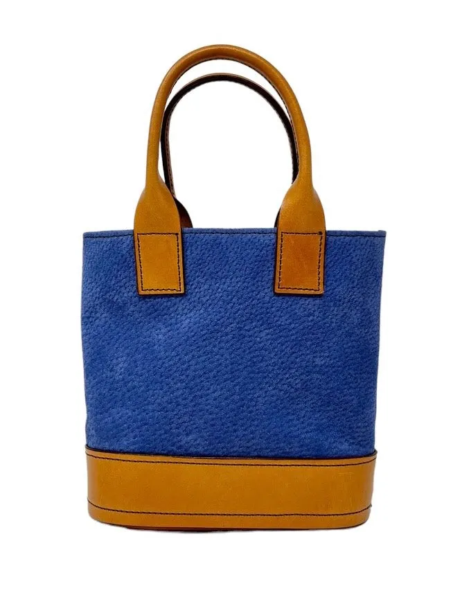 Blue Suede Tote Bag
