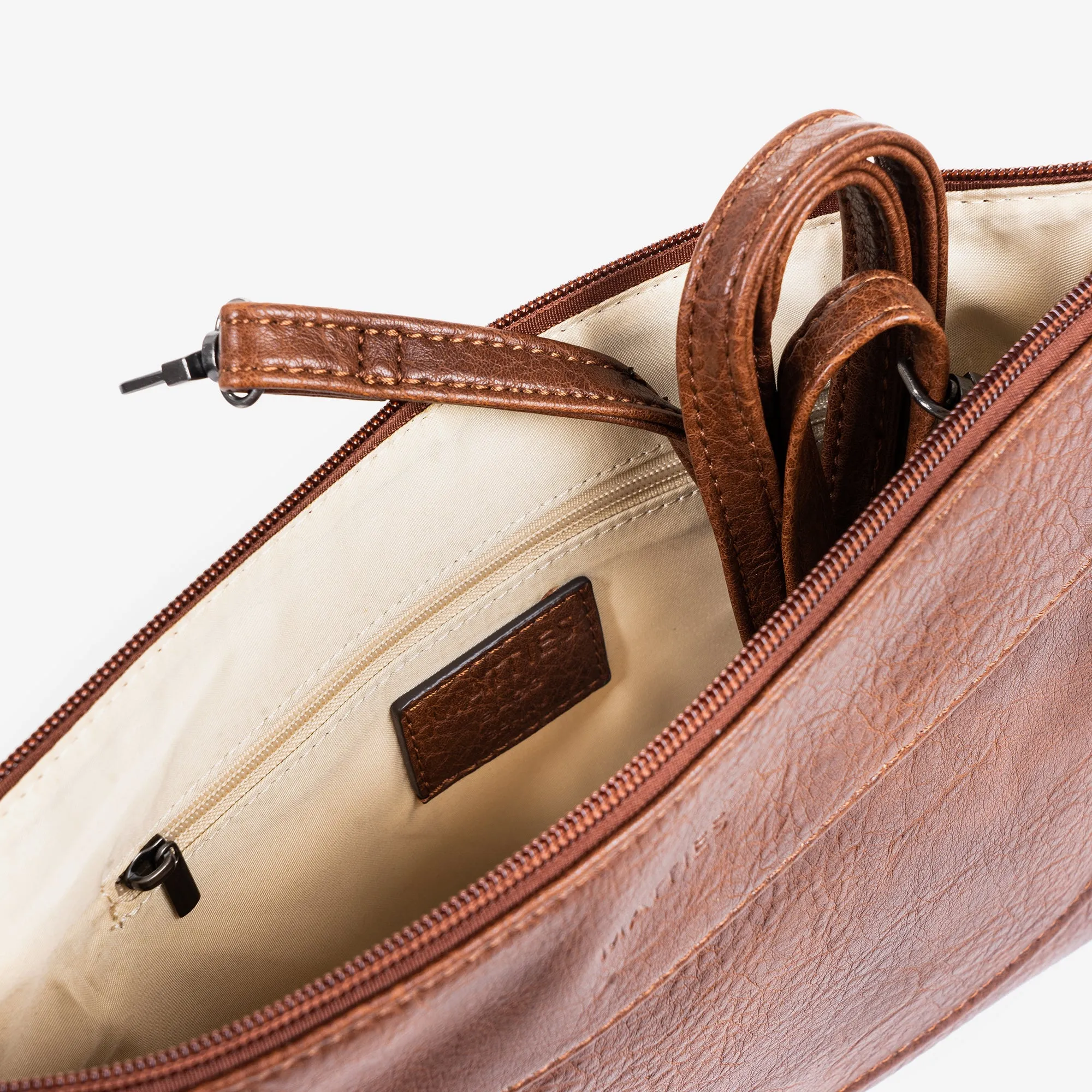 Bolso de mano color Marrón, Serie Carteras