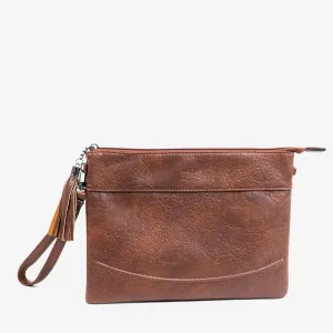 Bolso de mano color Marrón, Serie Carteras