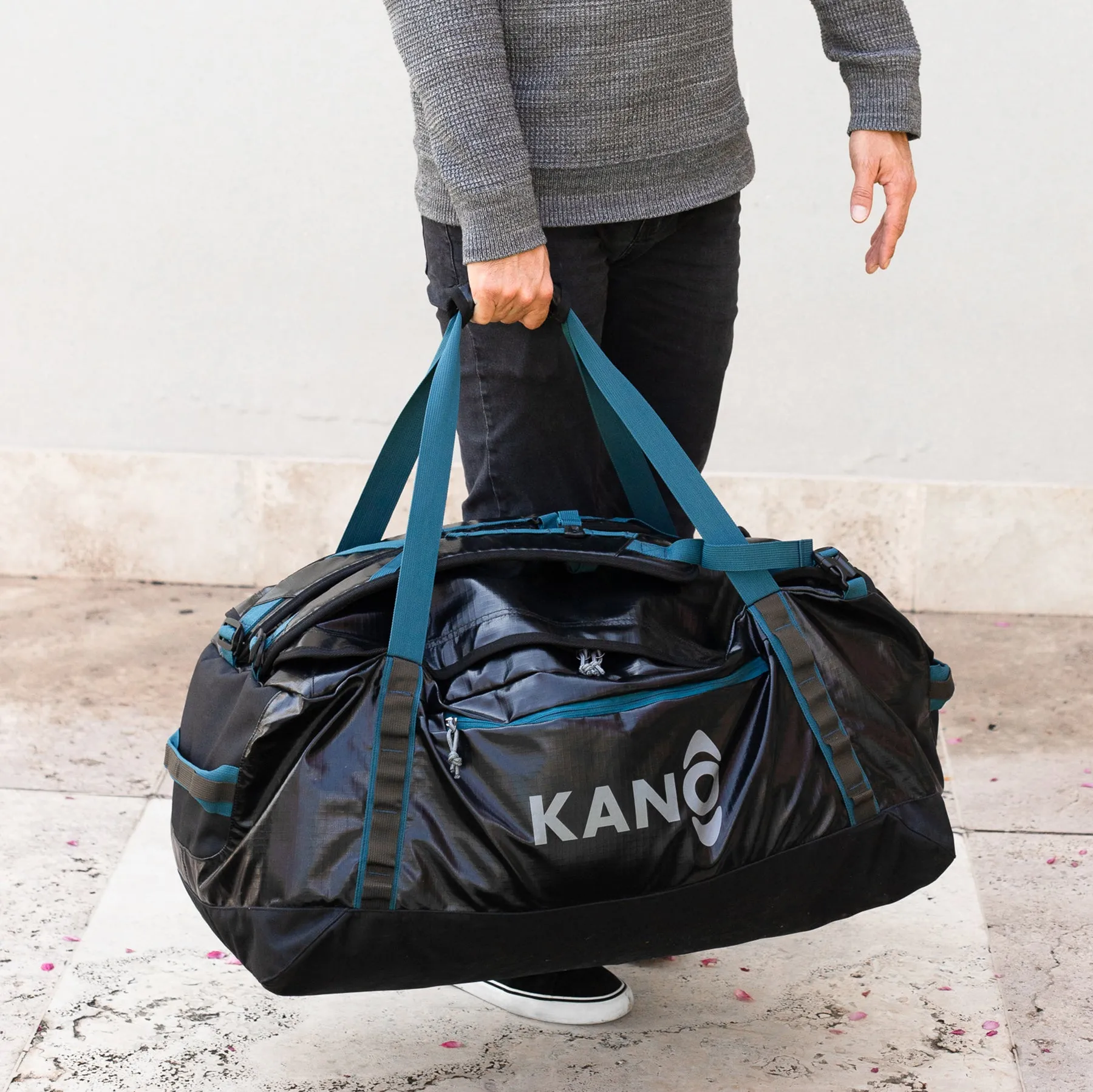 Bolso Mochila Impermeable 80L Roy Negro