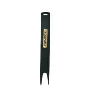 Bookmark Leather Tag for Readers | Personalised with Name (Olive Green)