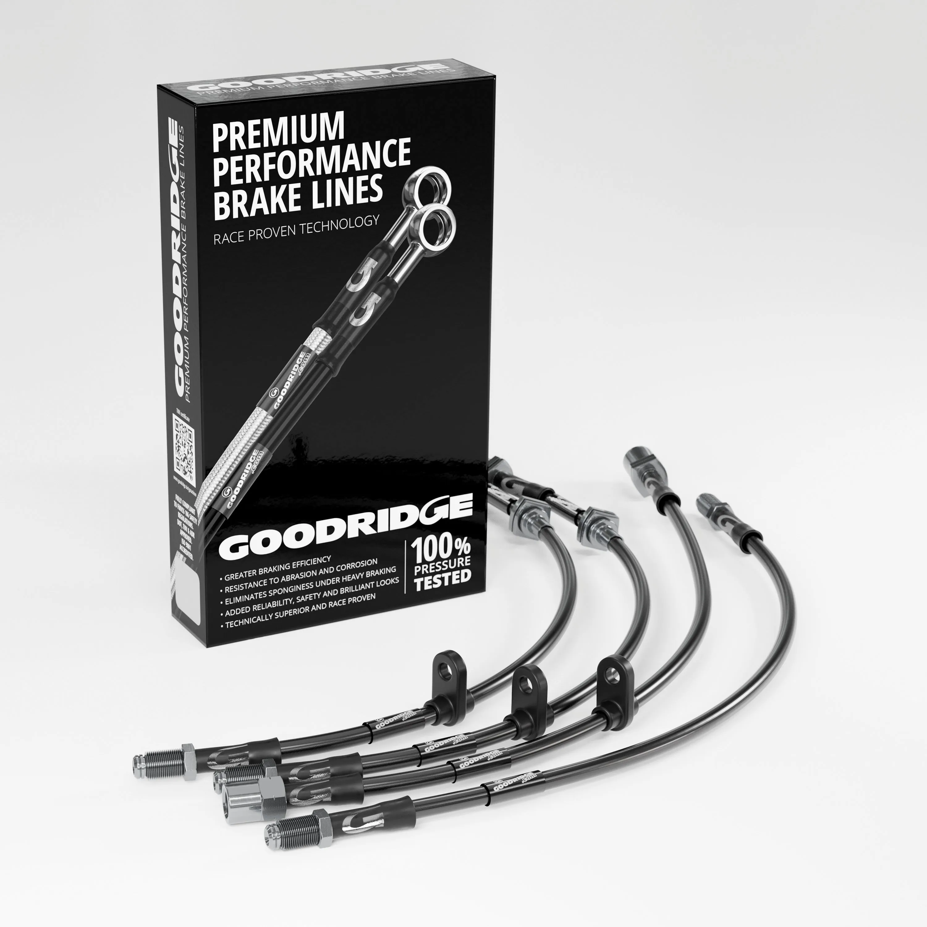 BRAKE HOSE KIT FOR MINI R57 LCI CONVERTIBLE COOPER D 1.6 2009-02/2016