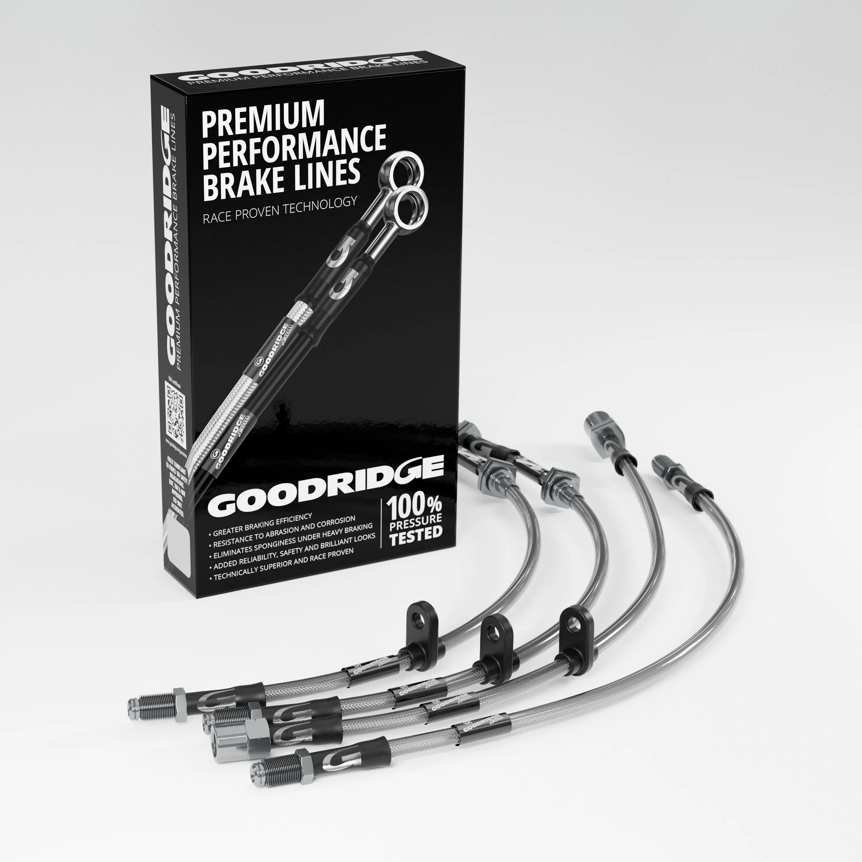 BRAKE HOSE KIT FOR MINI R57 LCI CONVERTIBLE COOPER D 1.6 2009-02/2016