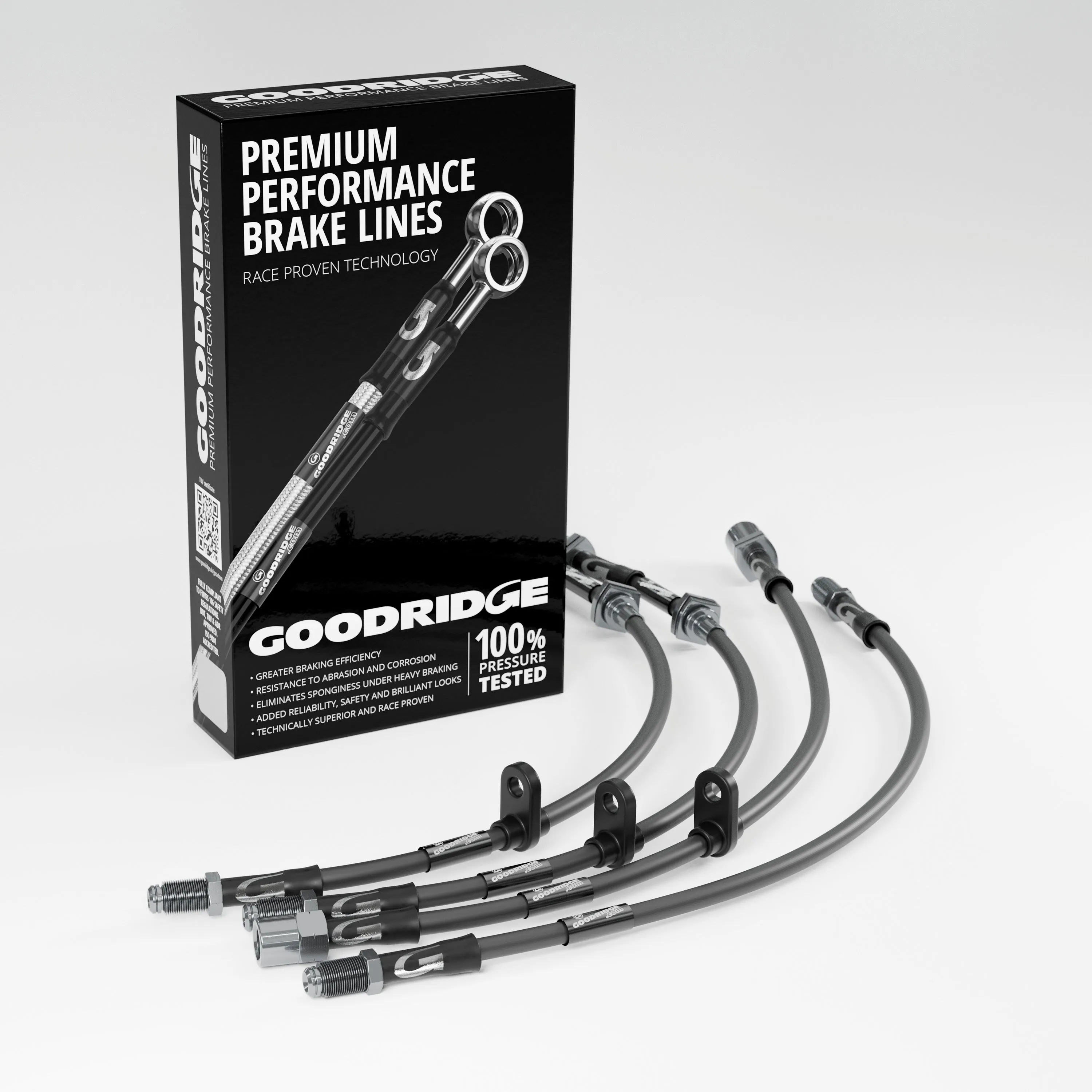 BRAKE HOSE KIT FOR MINI R57 LCI CONVERTIBLE COOPER D 1.6 2009-02/2016