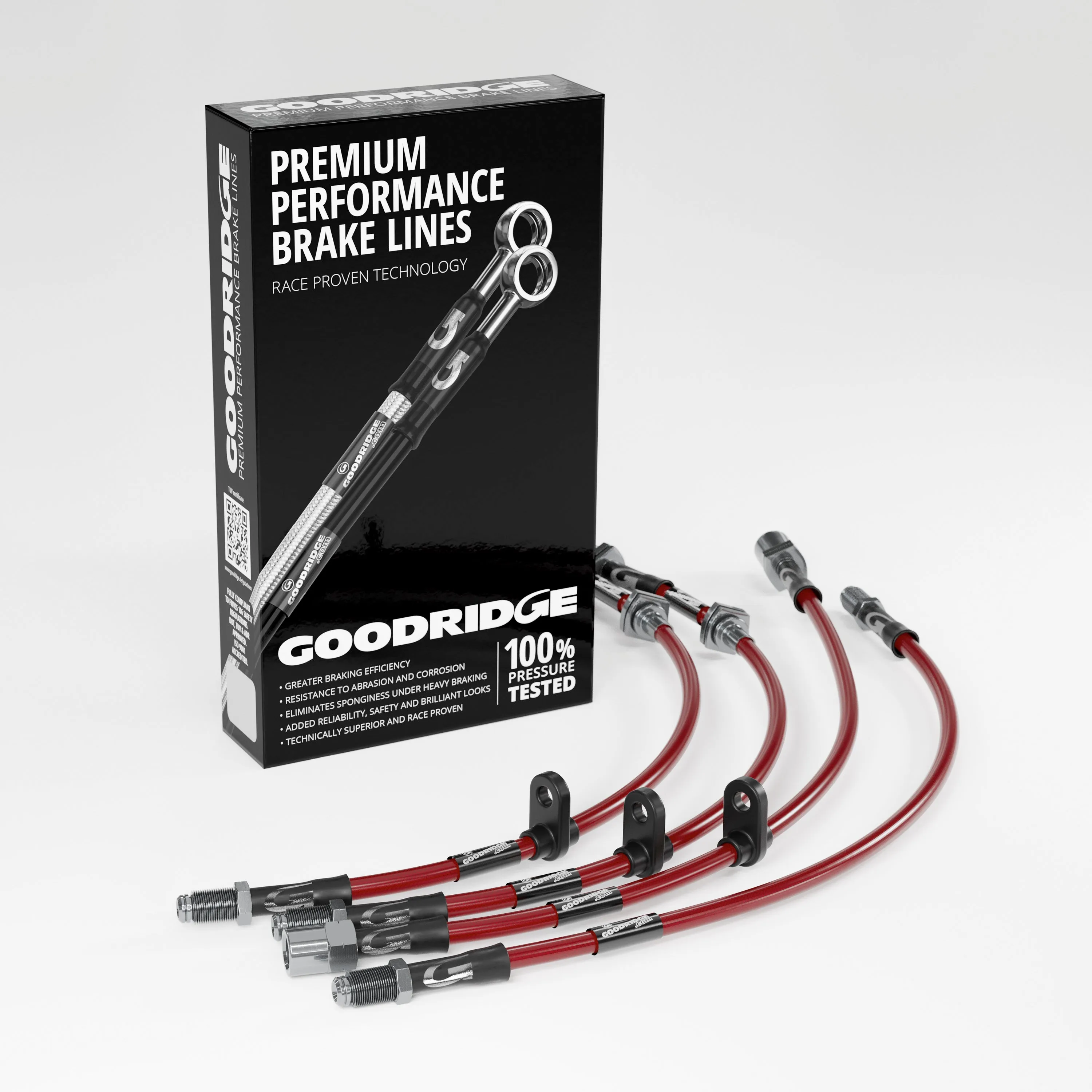 BRAKE HOSE KIT FOR MINI R57 LCI CONVERTIBLE COOPER D 1.6 2009-02/2016