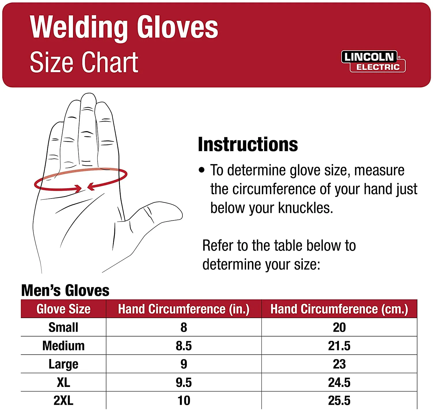 Brand new Lincoln Electric K2981-XL Leather TIG Gloves, X-Large, White/Black