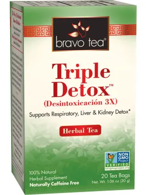Bravo Tea, Triple Detox, 20 Tea Bags