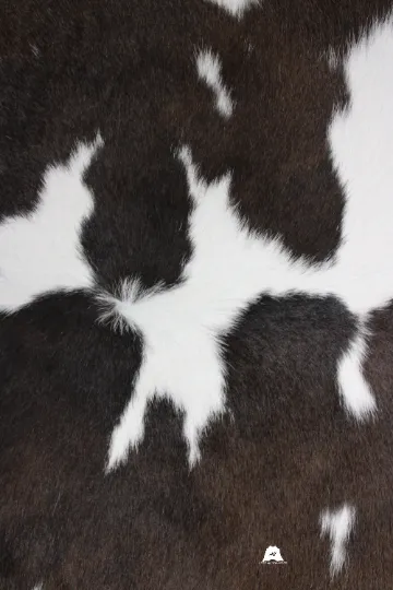 Brown & White  Calfskin Rug Size 3ft x 3ft - Premium Quality Cowhide Rug