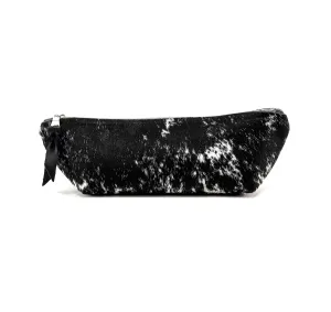 Buckle Bunny - Black & White w/ Zebra Leather