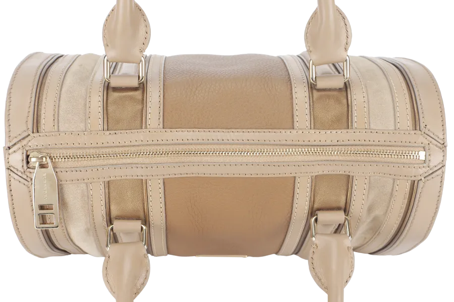 BURBERRY ALCHESTER BOWLING BAG DARK CAPER WITH STRAP WITH DUST COVER