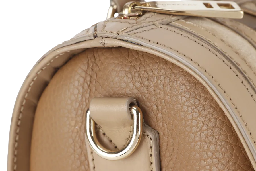 BURBERRY ALCHESTER BOWLING BAG DARK CAPER WITH STRAP WITH DUST COVER