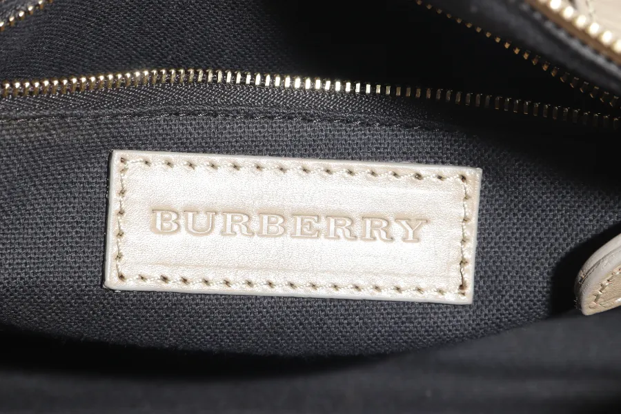 BURBERRY ALCHESTER BOWLING BAG DARK CAPER WITH STRAP WITH DUST COVER