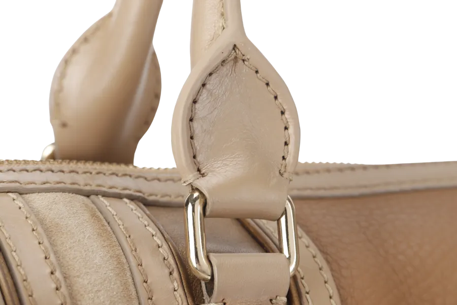 BURBERRY ALCHESTER BOWLING BAG DARK CAPER WITH STRAP WITH DUST COVER