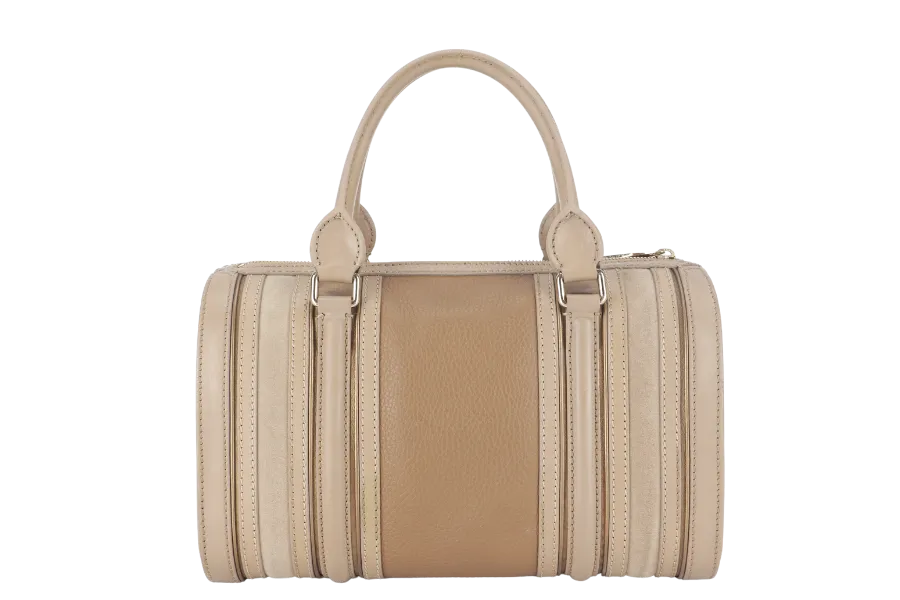 BURBERRY ALCHESTER BOWLING BAG DARK CAPER WITH STRAP WITH DUST COVER