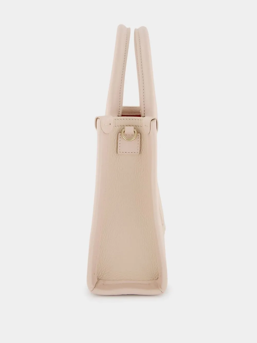 By My Side Beige Mini Leather Bag