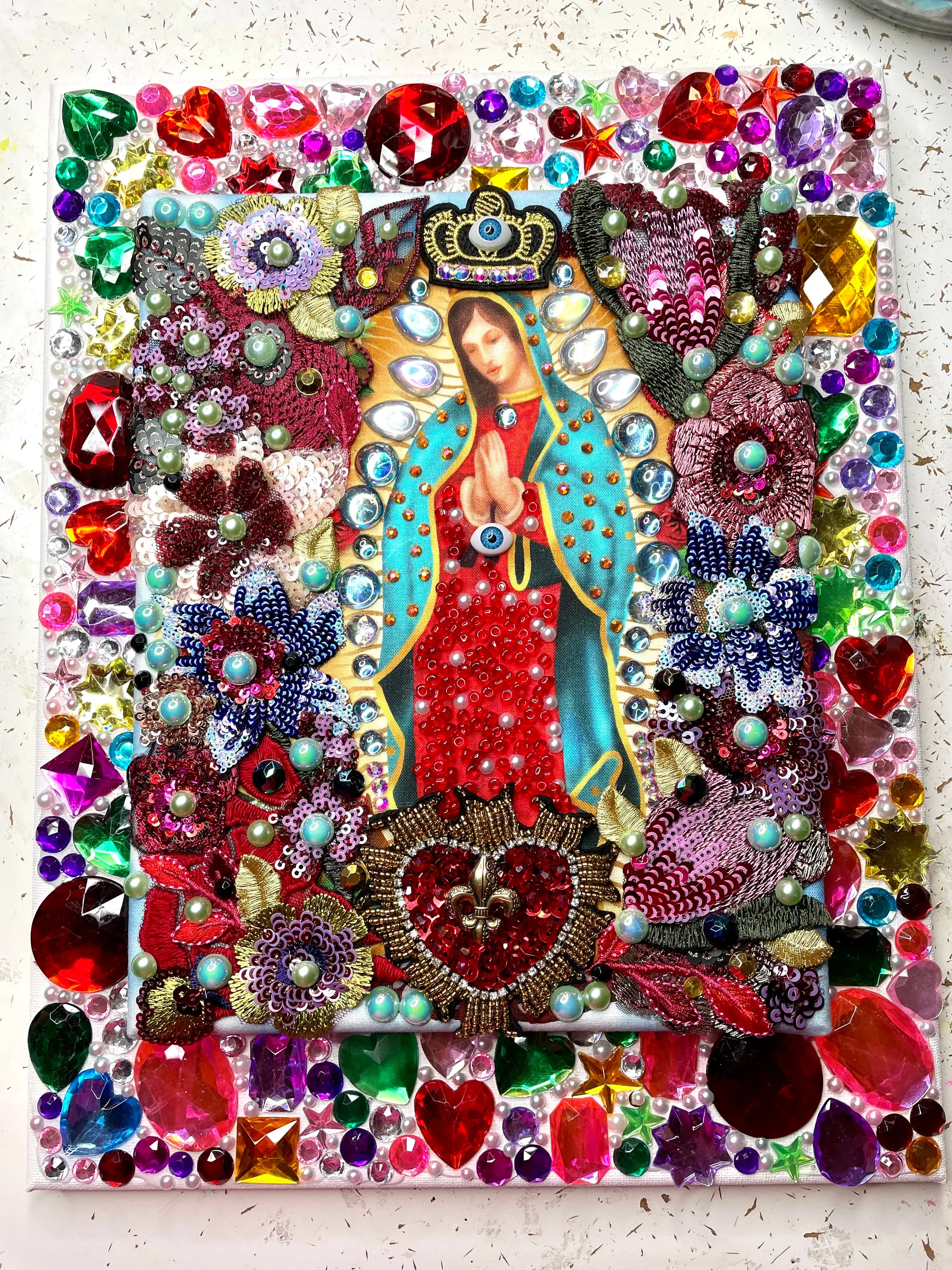 CANVAS de la GUADALUPANA Third Eye Love