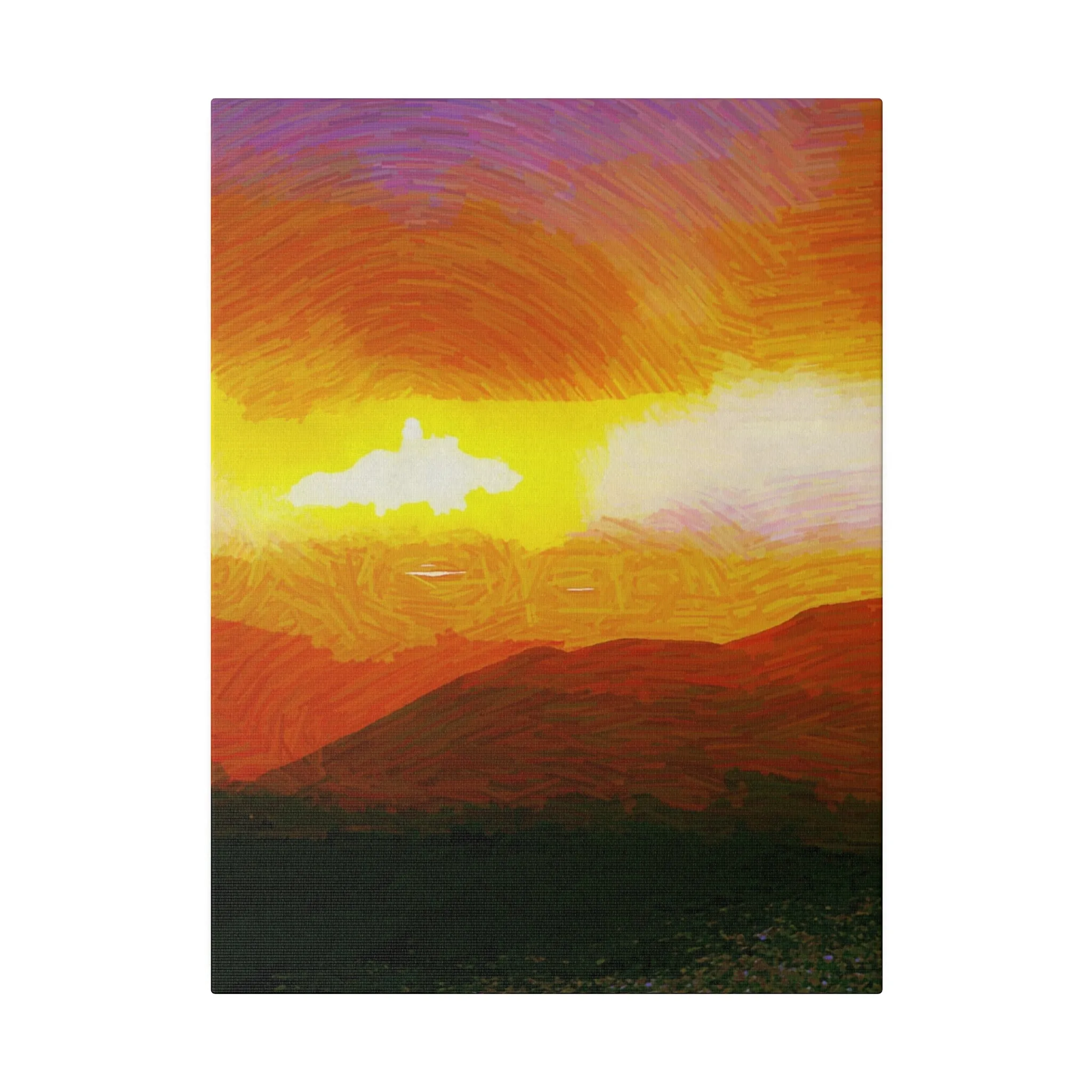 Canvas Print in Multiple Portrait Sizes from the Sunset Series at Intriguing Vistas