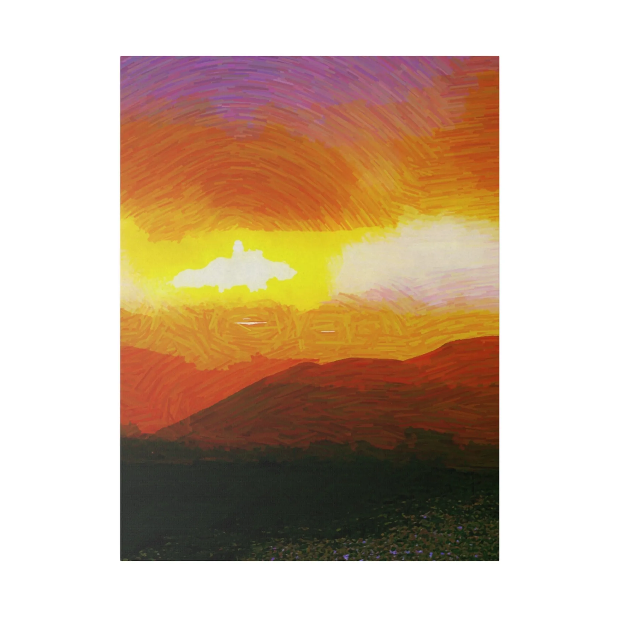 Canvas Print in Multiple Portrait Sizes from the Sunset Series at Intriguing Vistas